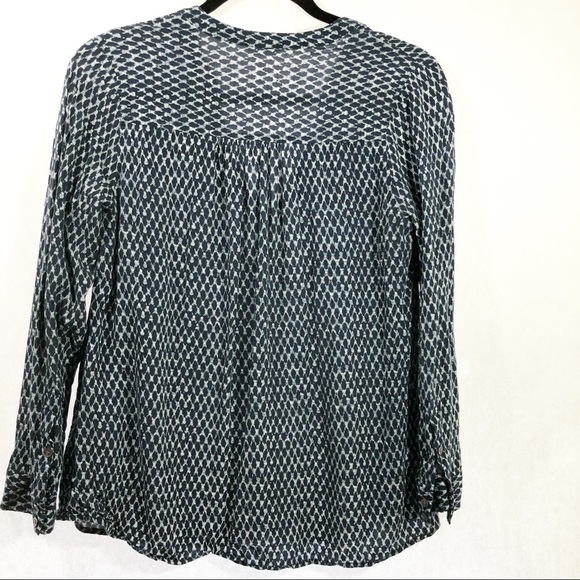 3/$25 Soft Joie button down blouse blue no size - Picture 4 of 7